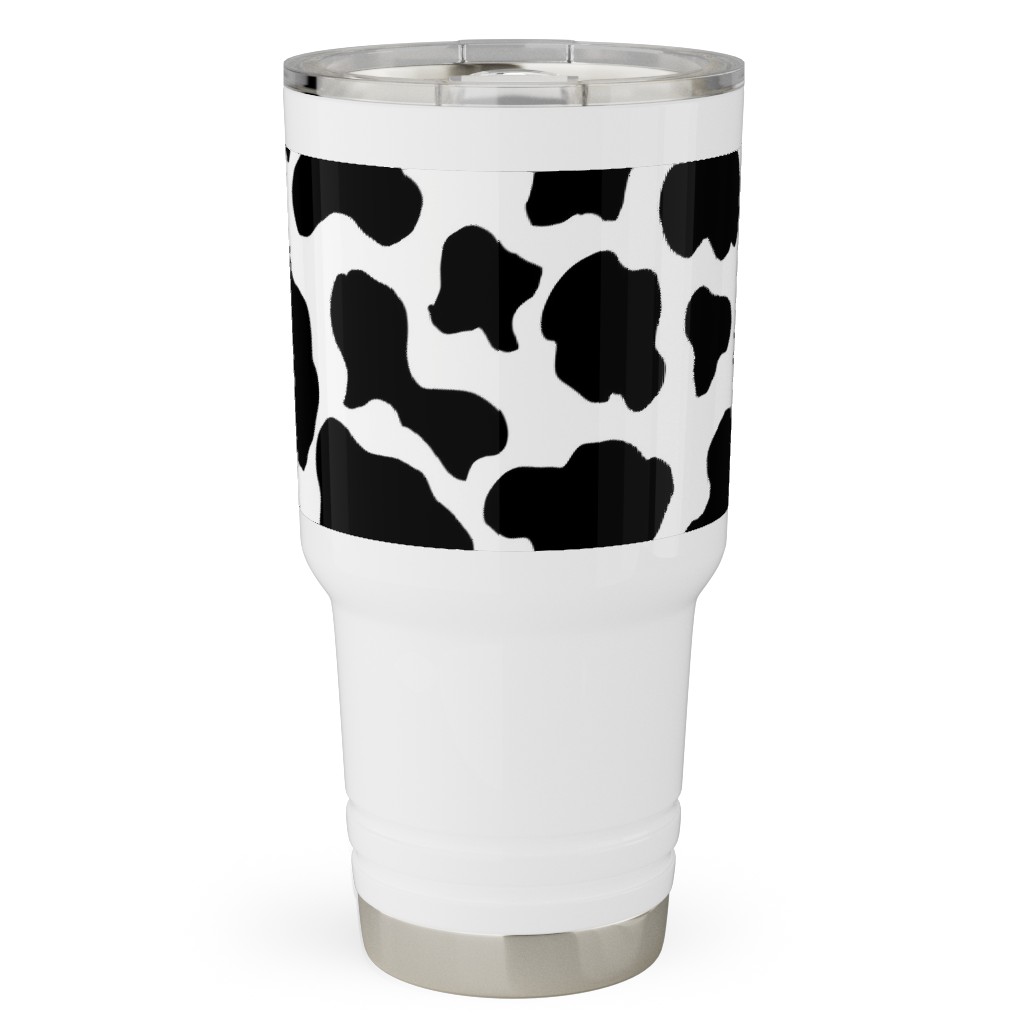 Cow Print Black and White Travel Tumbler Shutterfly