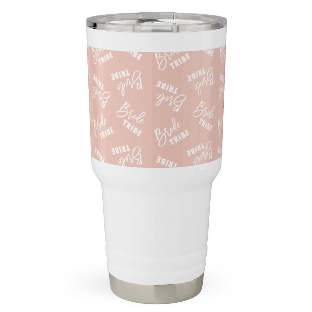 Bride Tribe - Light Pink Travel Tumbler, 30oz, Pink