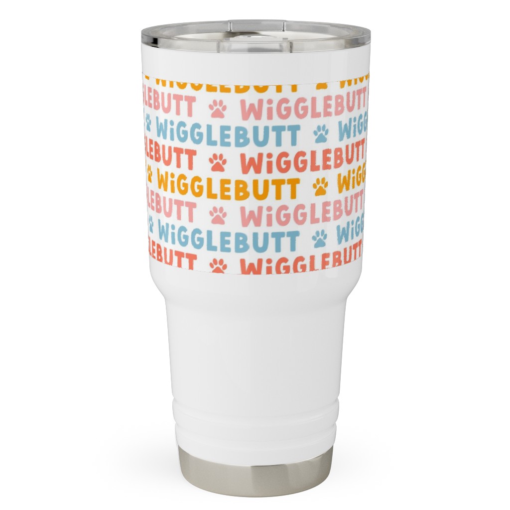 Wigglebutt - Multi Travel Tumbler, 30oz, Multicolor