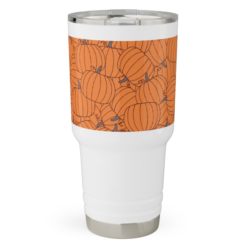 Squashed Squash Travel Tumbler, 30oz, Orange, Orange