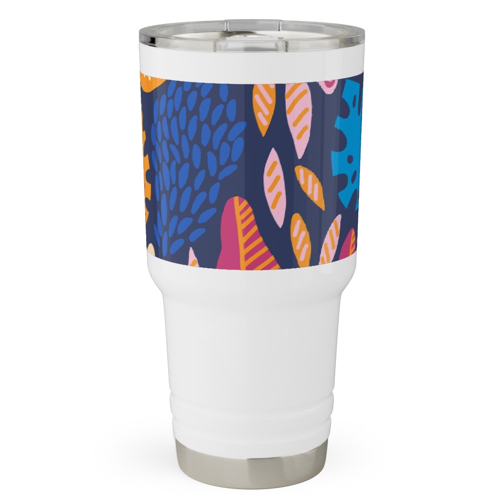 Jungle Pattern - Multi Travel Tumbler, 30oz, Multicolor