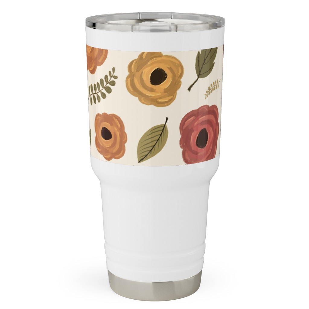 Fall Flowers - Light Travel Tumbler, 30oz, Multicolor