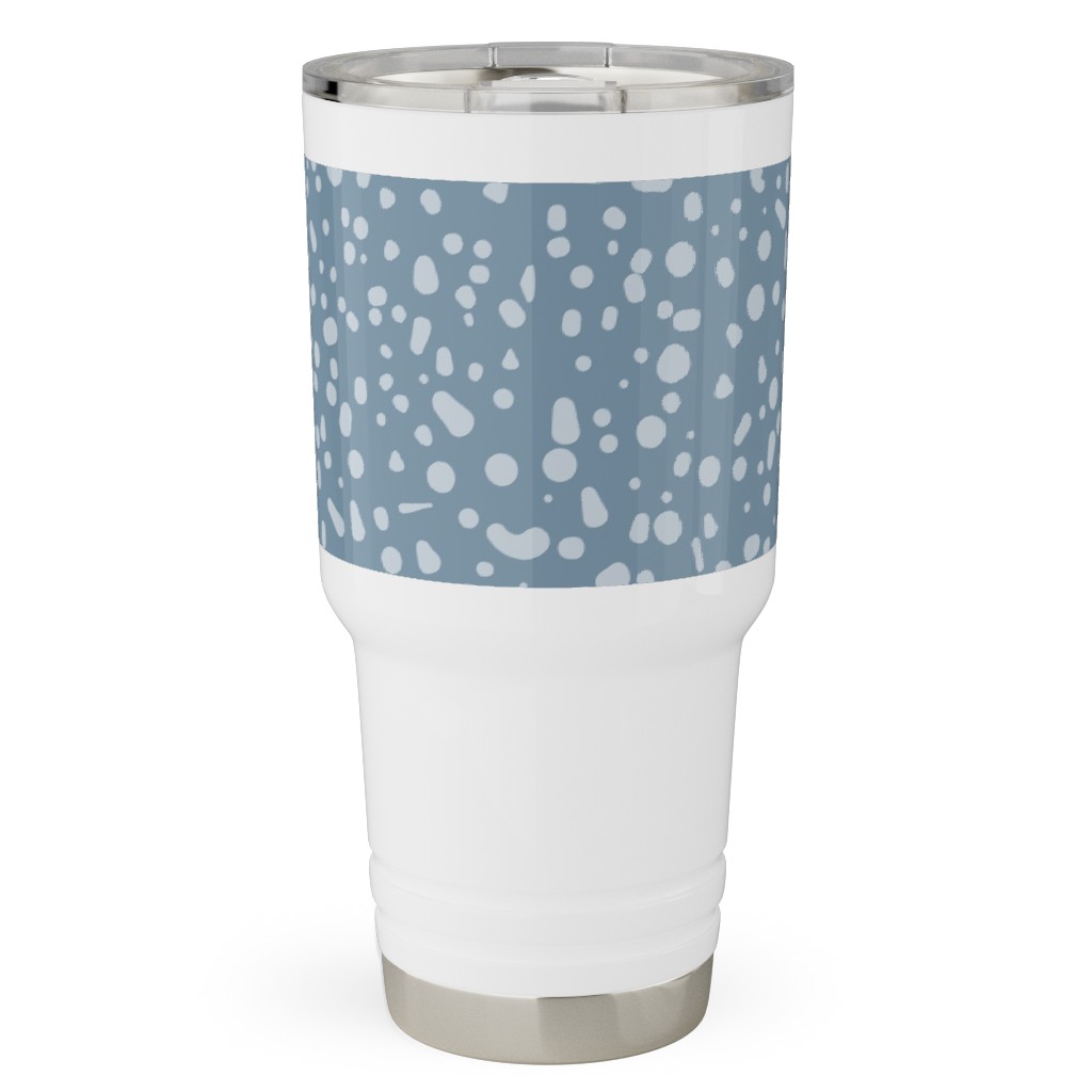 Arctic Thaw - Dark Grey Travel Tumbler, 30oz, Blue, True Blue