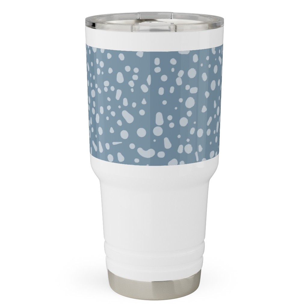 Arctic Thaw - Dark Grey Travel Tumbler, 30oz, Blue