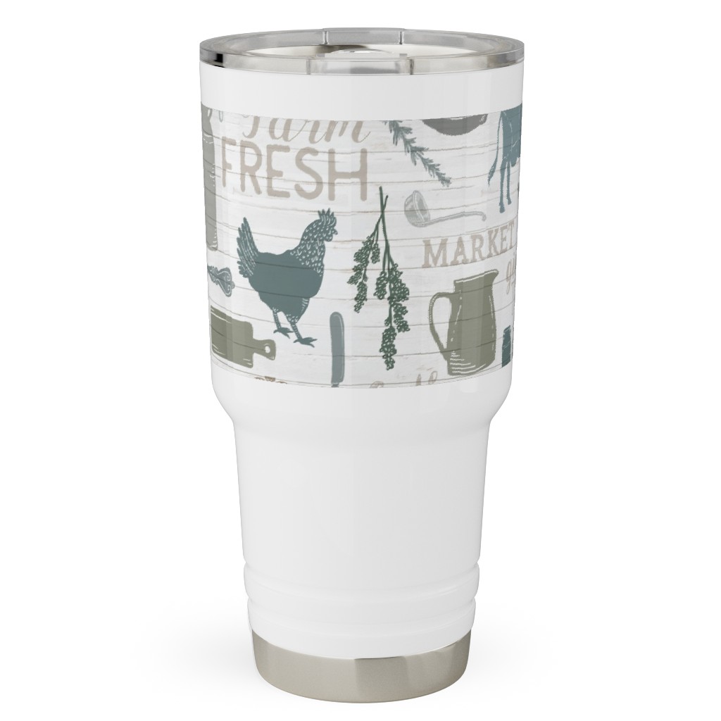 Sing for Your Supper - Gather Round & Give Thanks Travel Tumbler, 30oz, Blue, True Blue