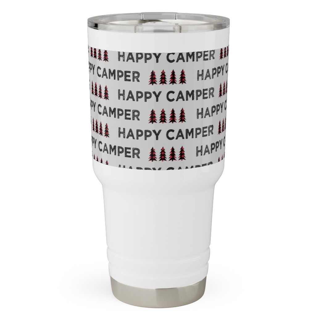 Happy Camper - Engraved Stainless Steel Tumbler, Yeti Style Cup, Happy  Camper Cup