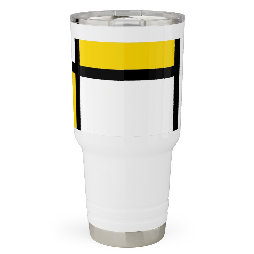 Mondrian Travel Tumbler, 30oz, Multicolor