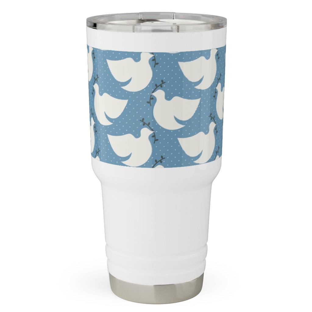 Bring Me Peace Travel Tumbler, 30oz, Blue, True Blue