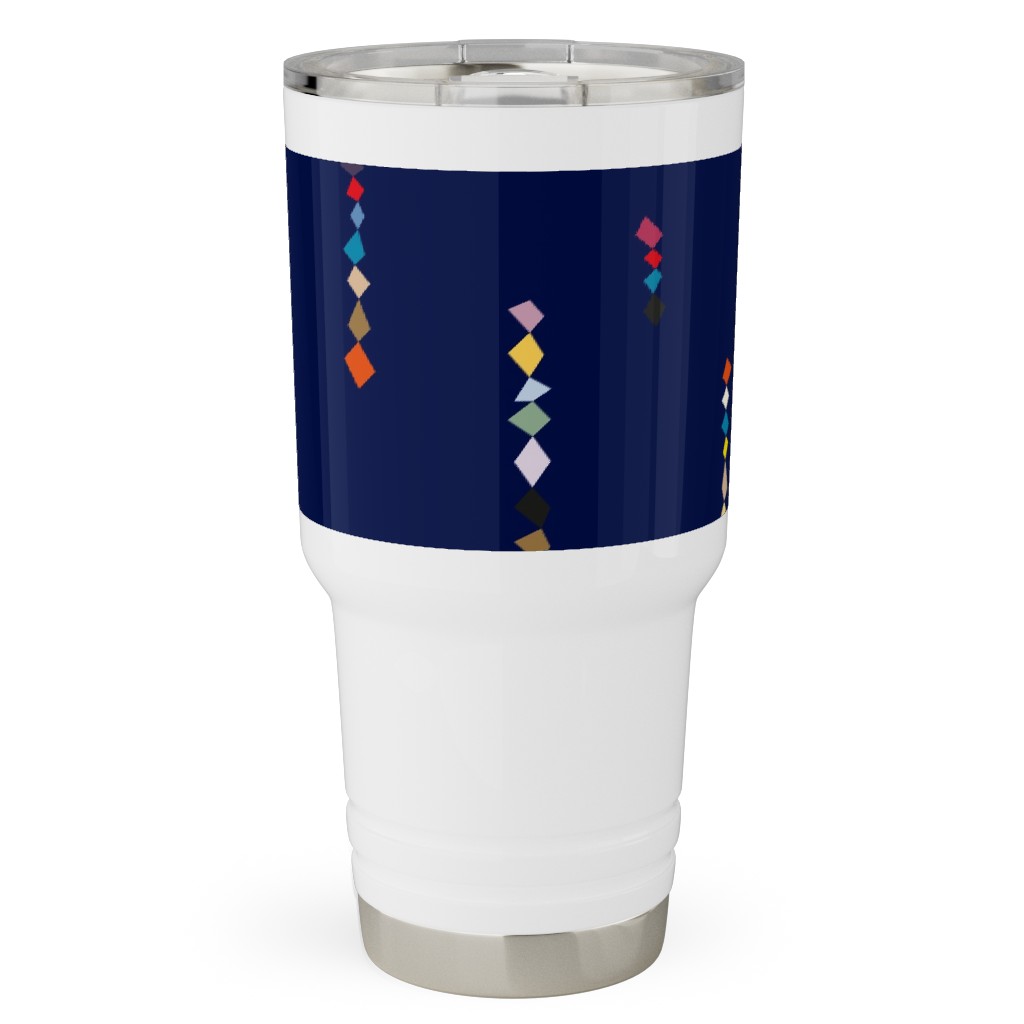 Square Color - Blue Travel Tumbler, 30oz, Blue, True Blue