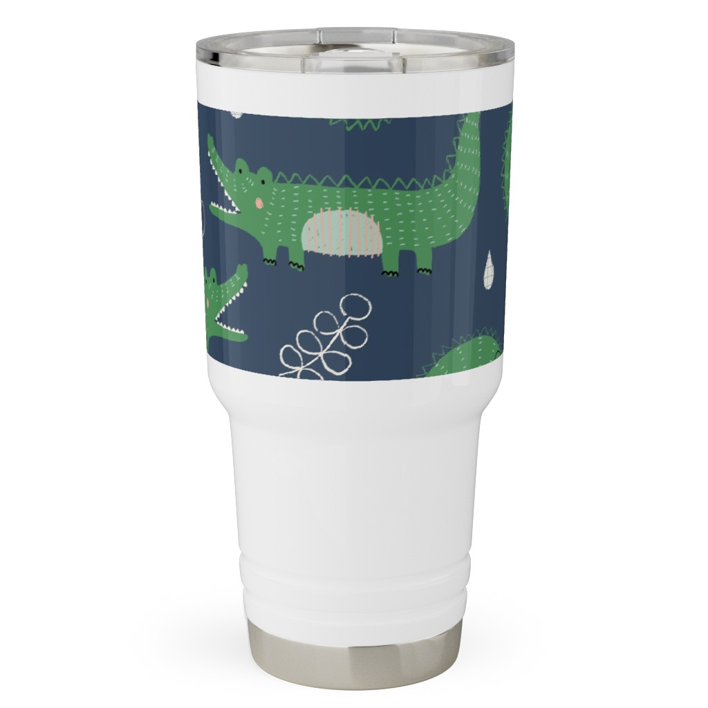 Cute Alligators - Green Travel Tumbler, 30oz, Green