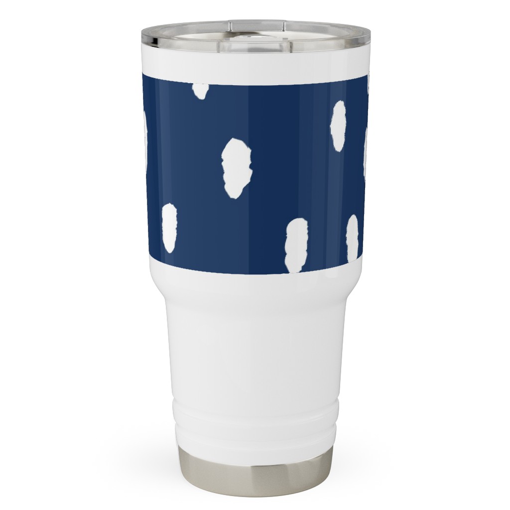 Confetti Dot - Night Travel Tumbler, 30oz, Blue, True Blue