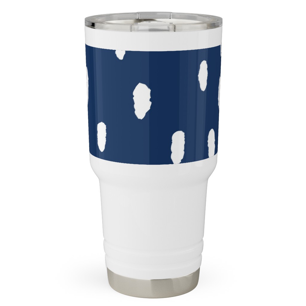 Confetti Dot - Night Travel Tumbler, 30oz, Blue