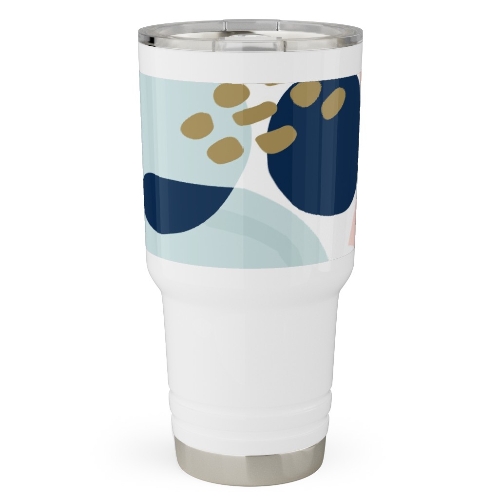 Sun Burst Abstract Travel Tumbler, 30oz, Multicolor