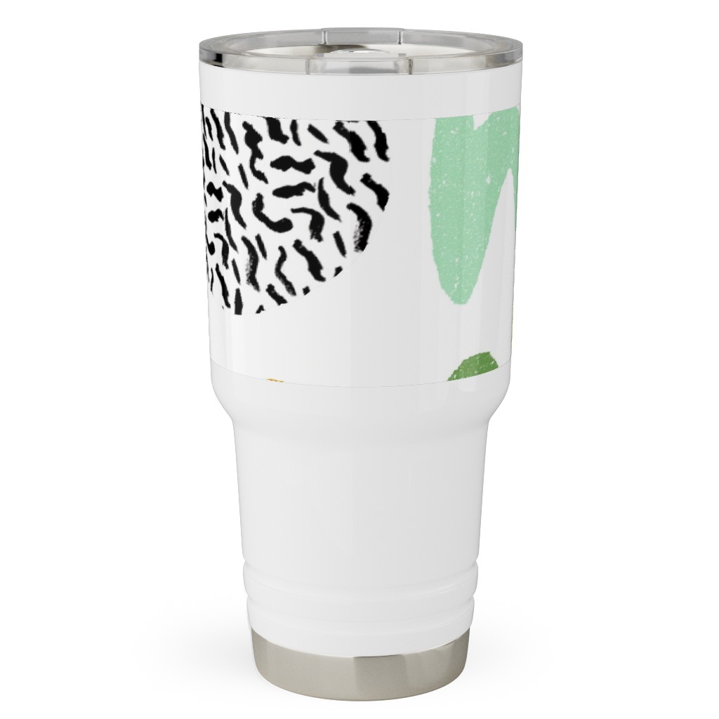 Happy Blocks Travel Tumbler, 30oz, Multicolor