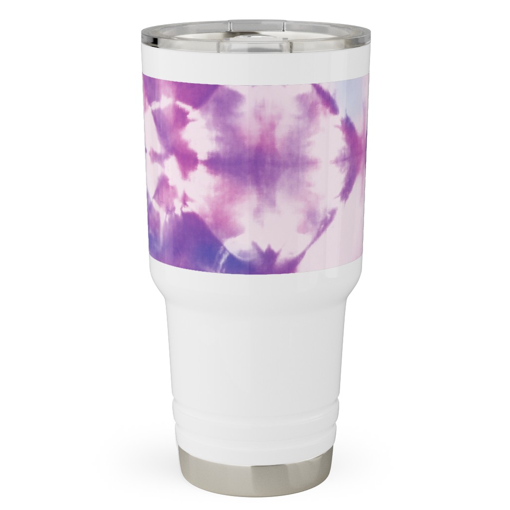 Tie-Dye - Purple and Pink Travel Tumbler, 30oz, Purple