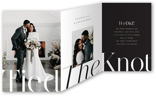 Minimalist Wedding Announcements