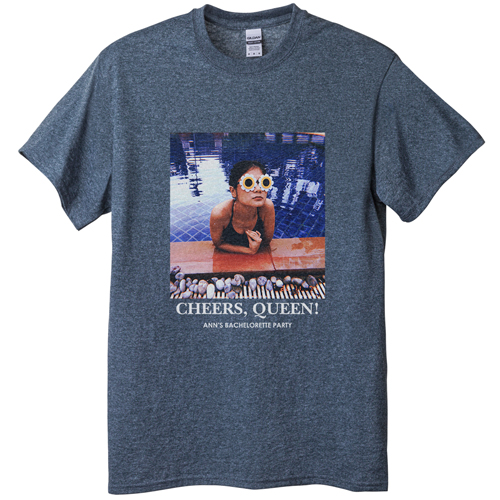 Gallery of One T-shirt, Adult (S), Gray, Customizable front, White, white