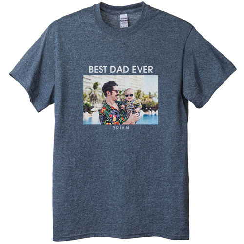 Text Gallery of One T-shirt, Adult (M), Gray, Customizable front, White, white