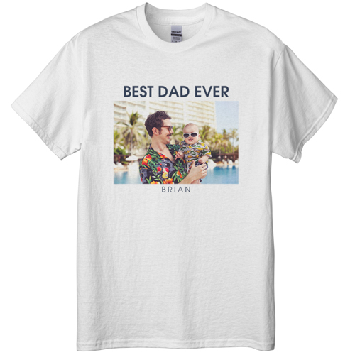 Text Gallery of One T-shirt, Adult (L), White, Customizable front, White, white