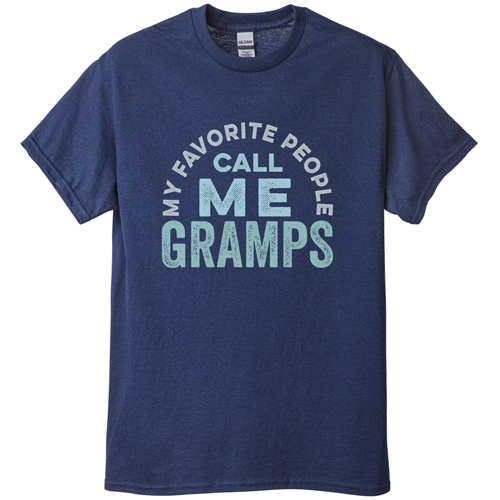 Call Me Nickname T-shirt, Adult (XL), Navy, Customizable front & back, Blue, lake