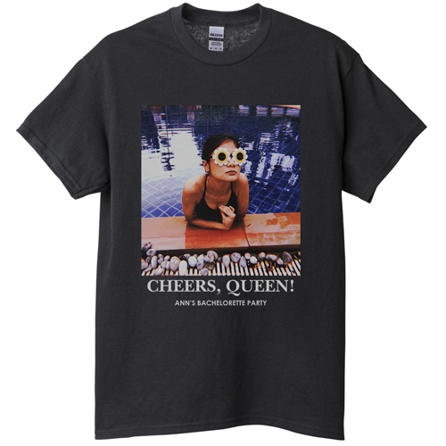 Gallery of One T-shirt, Adult (3XL), Black, Customizable front & back, White, white