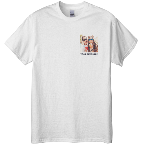 Pocket Gallery of One T-shirt, Adult (3XL), White, Customizable front & back, White, white