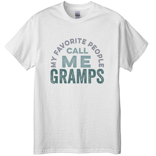 Call Me Nickname T-shirt, Adult (3XL), White, Customizable front, Blue, lake