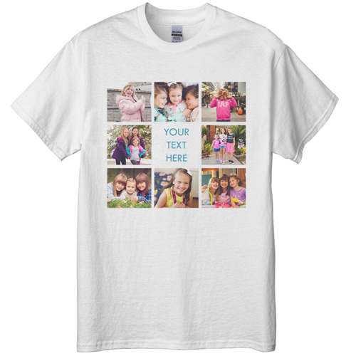 Gallery of Eight T-shirt, Adult (3XL), White, Customizable front, White