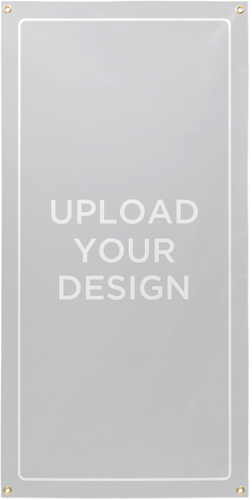 Upload Your Own Design Portrait Vinyl Banner, Multicolor