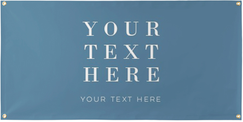 Your Text Here Vinyl Banner, Multicolor