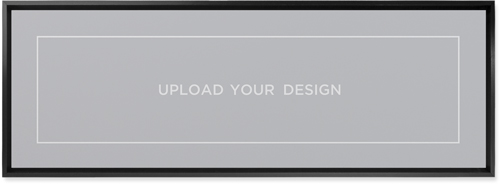 Upload Your Own Design Landscape Wall Art, Black, Single piece, Mounted, 12x36, Multicolor, multi