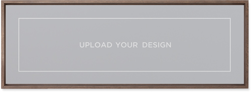 Upload Your Own Design Landscape Wall Art, Walnut, Single piece, Mounted, 12x36, Multicolor, multi