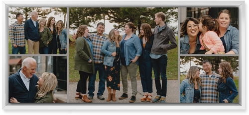 Gallery of Five Pano Wall Art, White, Single piece, Mounted, 10x24, Multicolor, multi