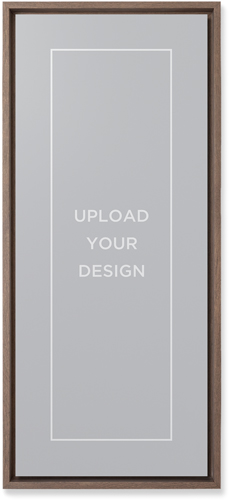 Upload Your Own Design Wall Art, Walnut, Single piece, Mounted, 10x24, Multicolor