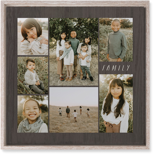 Lucky Seven Wall Art, Rustic, Single piece, Mounted, 16x16, Multicolor