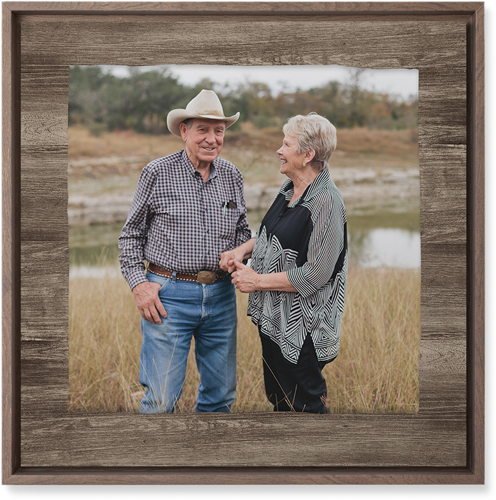 Countryside Portrait Wall Art, Walnut, Single piece, Mounted, 16x16, Brown, wood