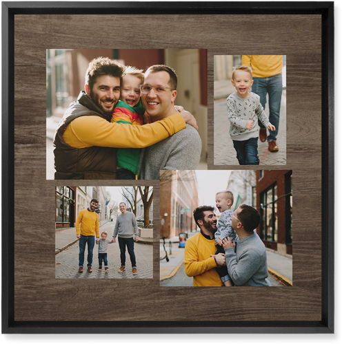 Connect Four Wall Art, Black, Single piece, Mounted, 16x16, Brown