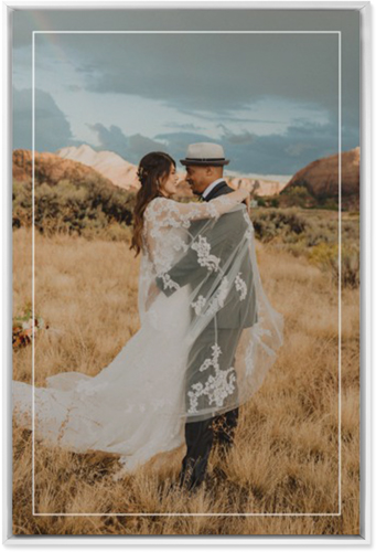 Floating Frame Portrait Wall Art, White, Single piece, Mounted, 24x36, White