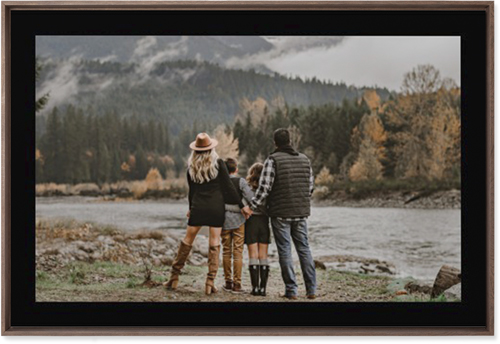 Simple Gallery of One Border Wall Art, Walnut, Single piece, Mounted, 24x36, Multicolor, multi