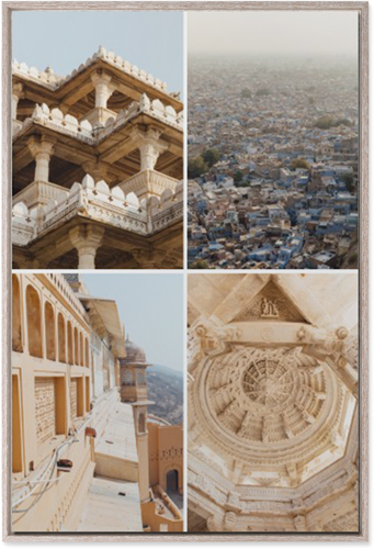 Four Top Wall Art, Rustic, Single piece, Mounted, 24x36, Multicolor, multi