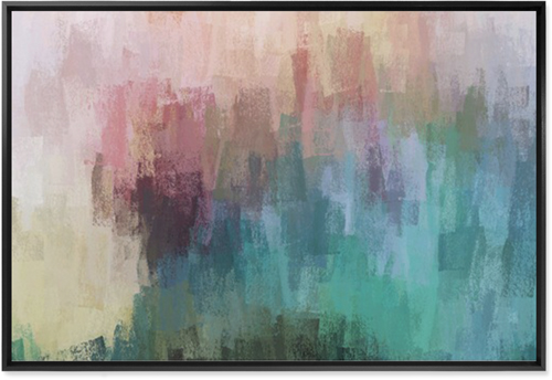 Abstract Chalk Wall Art, Black, Single piece, Mounted, 24x36, Multicolor