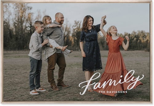 Family Letters Wall Art, Metallic, Single piece, Mounted, 24x36, White, white