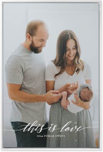 Love Is Portrait Wall Art, White, Single piece, Mounted, 24x36, White