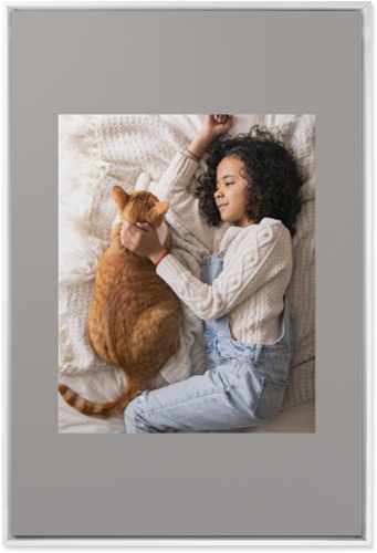 Full Frame One Wall Art, White, Single piece, Mounted, 24x36, Gray, stone