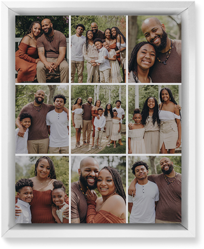 Gallery Grid of Nine Wall Art, White, Single piece, Mounted, 8x10, Multicolor, multi