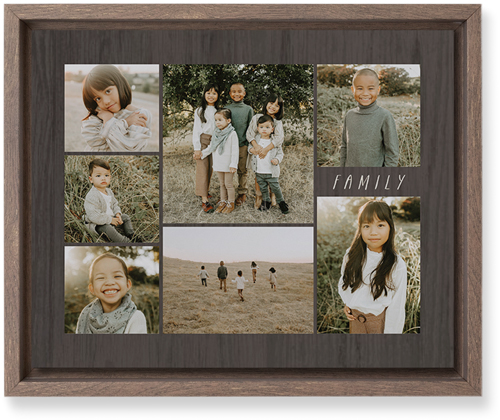 Lucky Seven Wall Art, Walnut, Single piece, Mounted, 8x10, Multicolor, multi