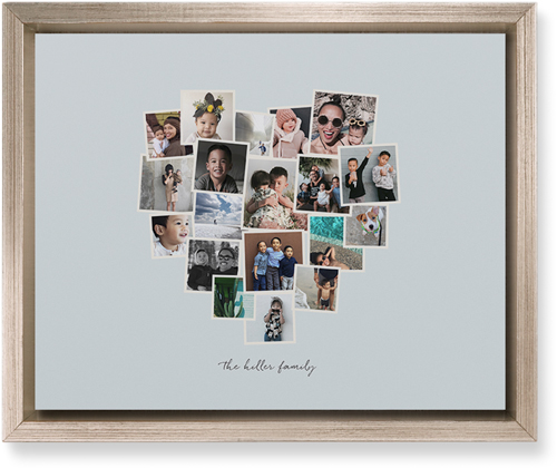 Heart Strings Wall Art, Metallic, Single piece, Mounted, 8x10, Gray, air