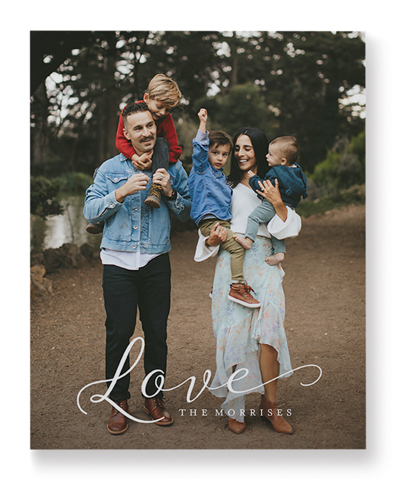 Just Love Portrait Wall Art, No Frame, Single piece, Mounted, 8x10, White, white