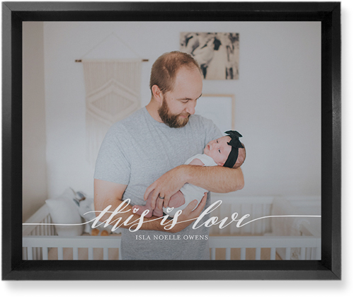 Love Is Wall Art, Black, Single piece, Mounted, 8x10, White, white