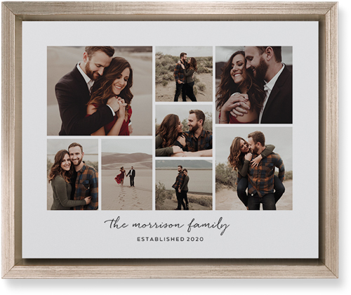 Pieces of Eight Wall Art, Metallic, Single piece, Mounted, 8x10, White, white